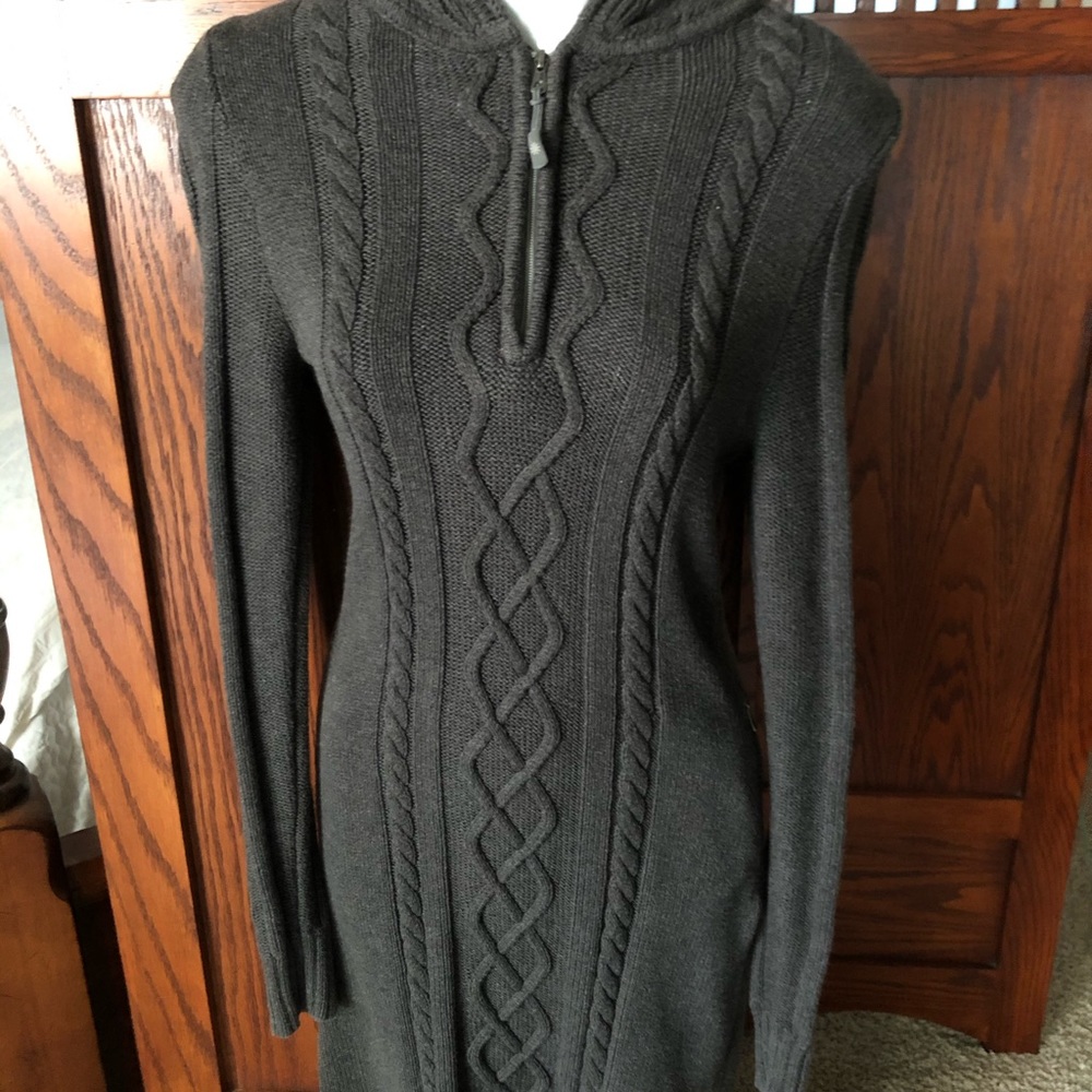 Athleta Hut to Hut Gray Sweater Dress